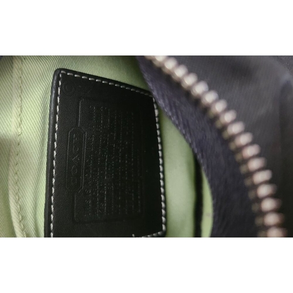 Vintage Coach black mini hand bag - rare circa late 1990's As Pictures - Picture 11 of 11